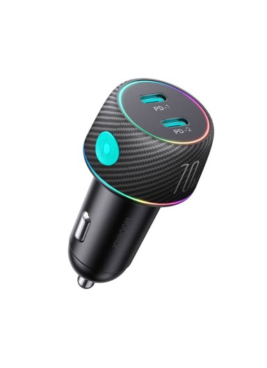 70W Multi-Color Car Charger ..