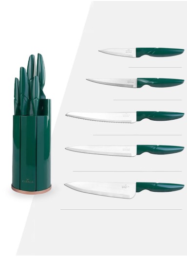 6 Pieces Retro Knife Set - G..