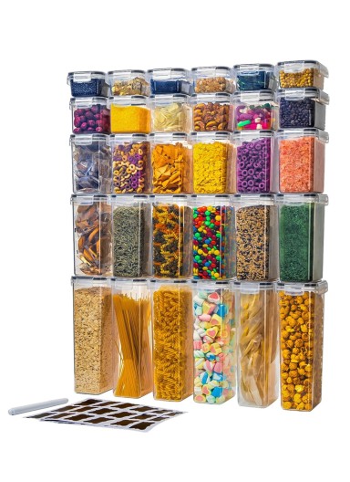 30-Pcs Plastic Lunch Box Set..