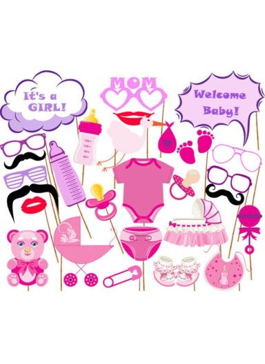 27PCS Photo Booth Props for ..
