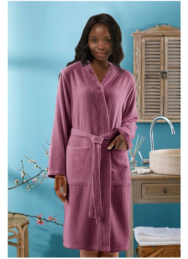Plain Cotton Women's Bathrob..