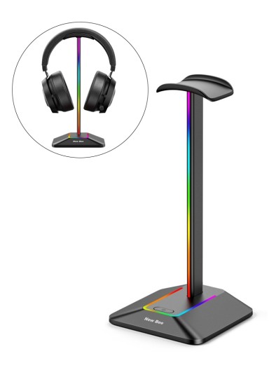 RGB Light Headphone Stand wi..