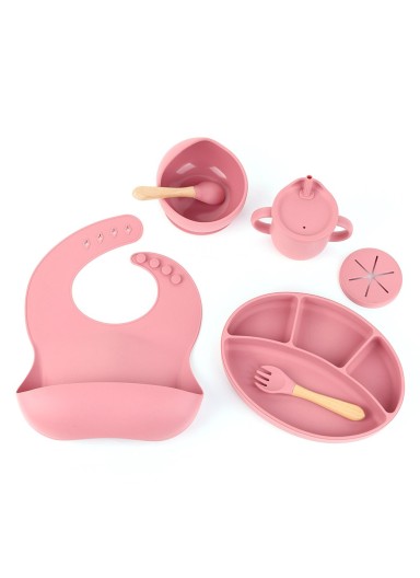 7Pcs Silicone Baby Feeding S..