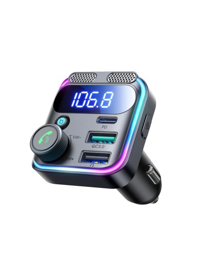 48W Dual-Mic Car Wireless FM..
