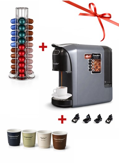Complete Coffee Set: 4-in-1 ..