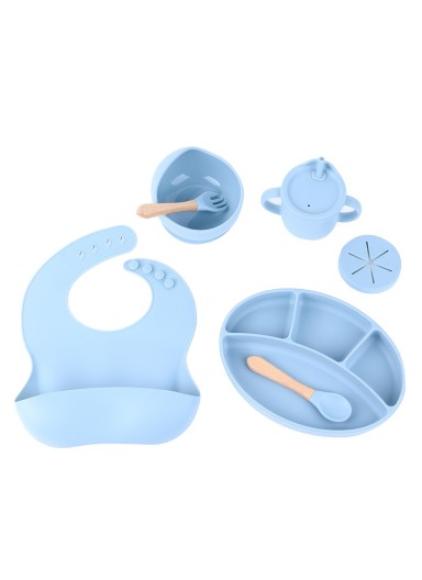7Pcs Silicone Baby Feeding S..