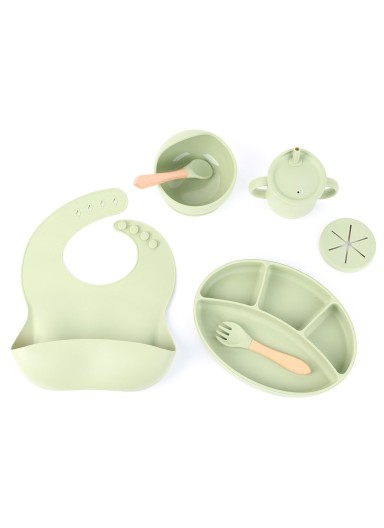7Pcs Silicone Baby Feeding S..