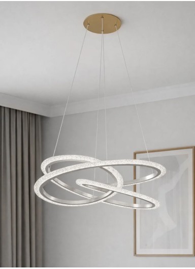 Modern Triple Ring LED Chand..