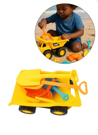 Plastic Beach Toy Truck with..