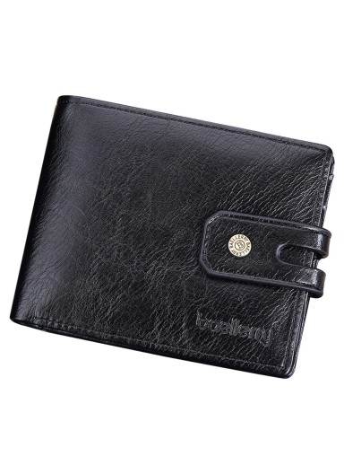 Leather Men Short Wallet Mul..