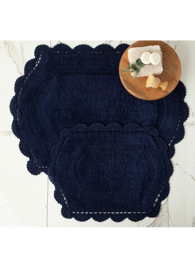 2 Pcs Mia Cotton Bath Mat Se..