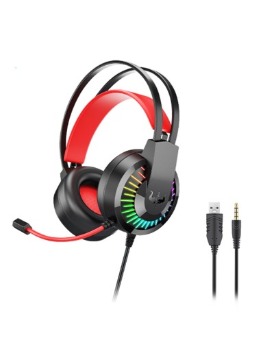 RGB Wired Gaming Headset Ove..