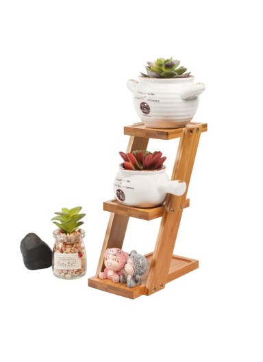 3-Tier Bamboo Tray Holder Pl..