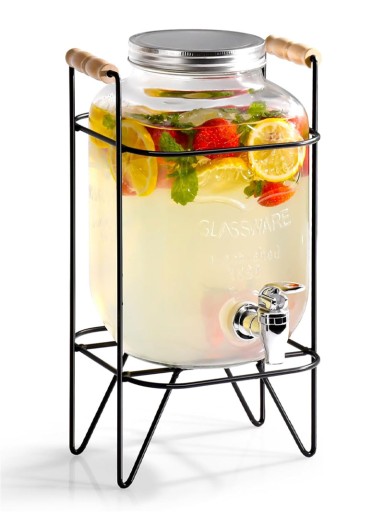 8L Glass Beverage Dispenser ..